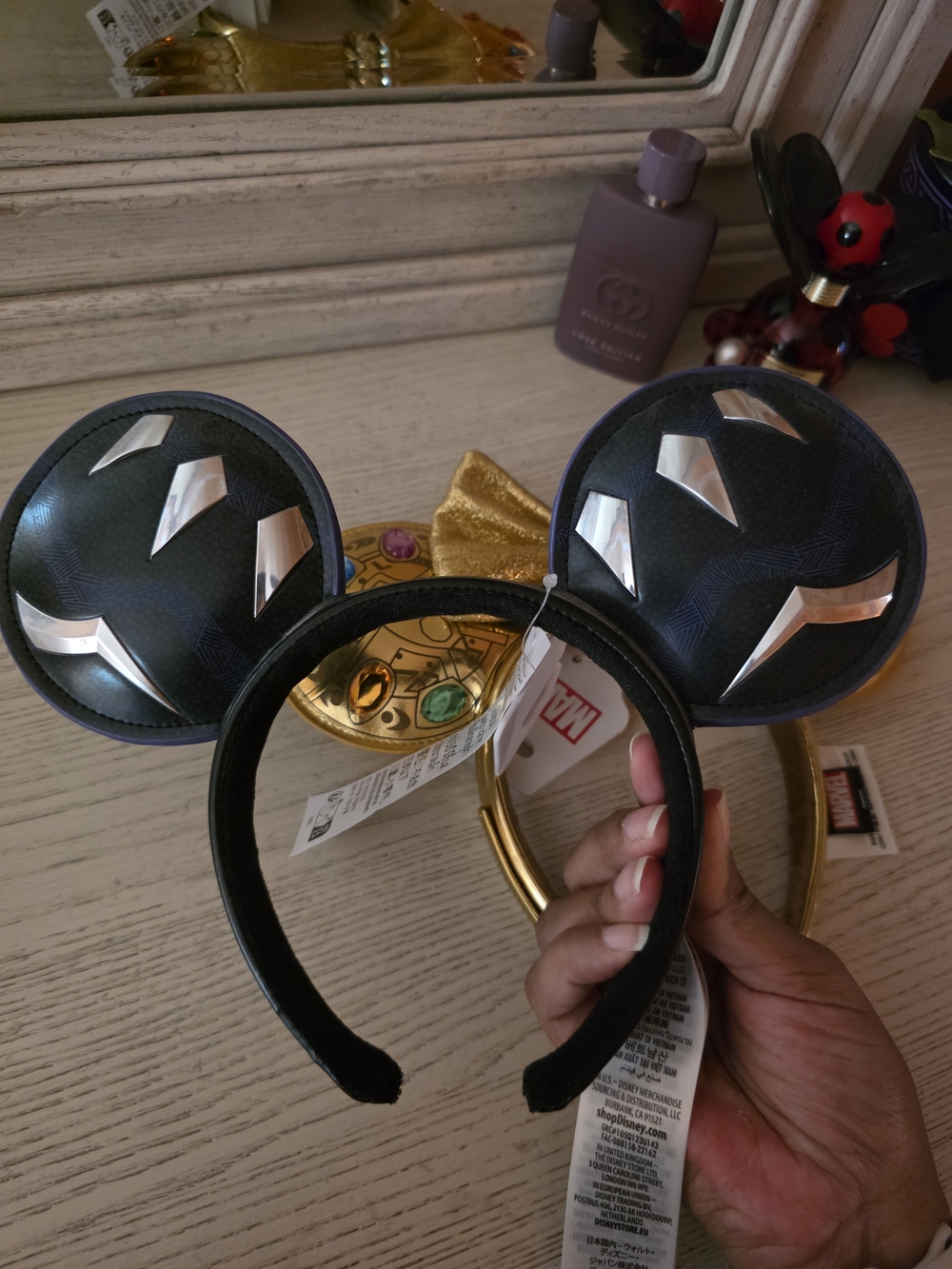 NWT Disney Marvel Black Panther Minnie Ears Headband